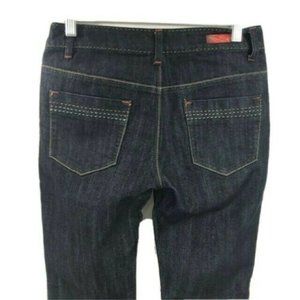 Shorty Junior Women Black Jeans Denim Embroidered 5 Pockets Size 11 Inseam 33"